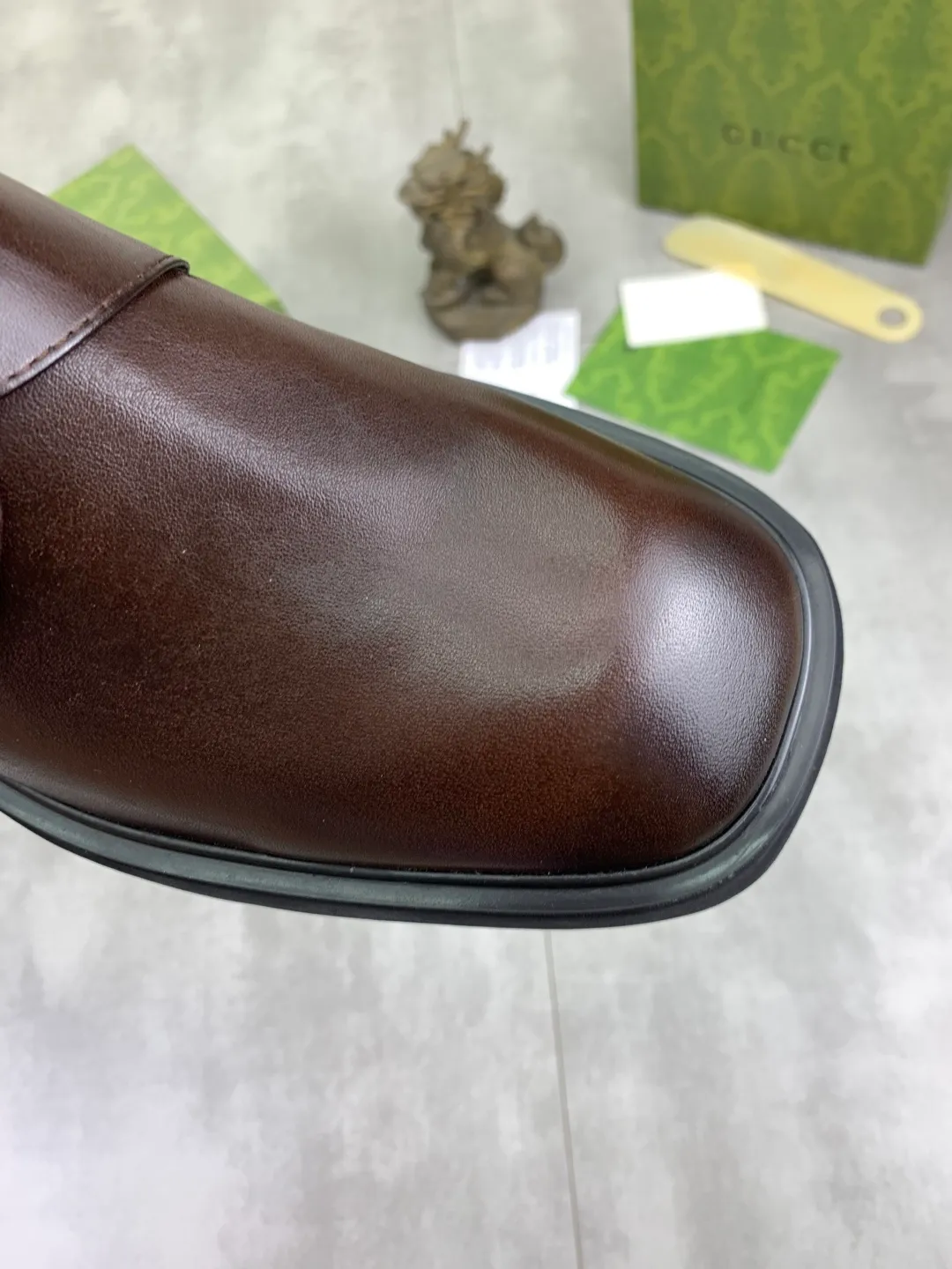 Men's Men's Shoes 💰P580 [New Style] 💰💎💎💎 [Gucci] GUCCI high-end men's formal business leather shoes, original order 1:1! Original imported high-end calfskin, original metal buckle, imported first-layer pigskin lining for feet, original high-end outsole, men's shoe size: 38-44